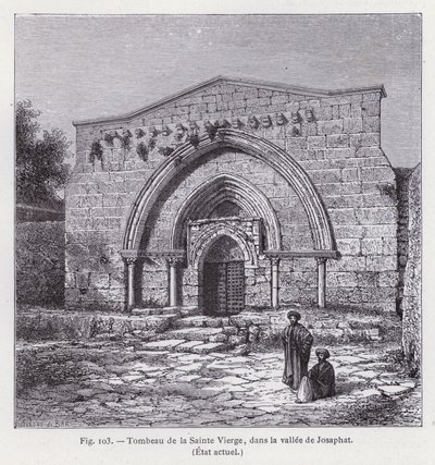 Graf van de Heilige Maagd, in de Vallei van Josafat, Huidige Staat door French School