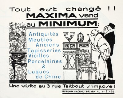 Tout est Change!! - Maxima vend au et Minimum door French School