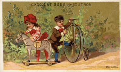 Speelgoedpaard en speelgoedfiets door French School