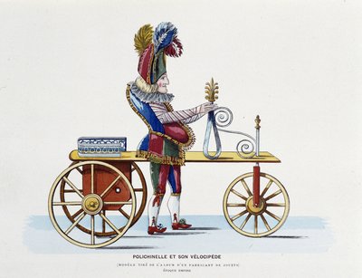 Speelgoed van het Eerste Keizerrijk: Polichinelle en zijn velocipede door French School