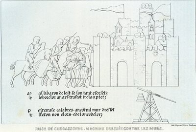 Inname van Carcassonne door French School