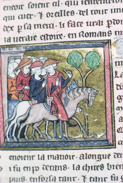 Reizigers, uit de Roman de Jules Cesar door French School