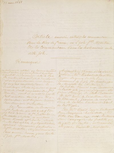Verdrag van Concordia, 23 maart 1648 door French School