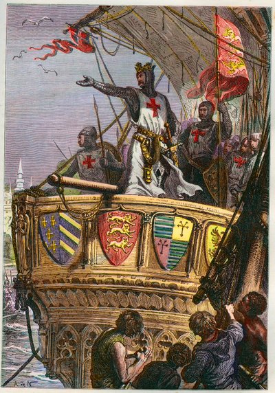 Zeer Heilig Land, ik beveel je aan de zorg van de Almachtige - Derde Kruistocht: Richard I Leeuwenhart (1157-1199) op Kruistocht voor het Heilige Land door French School