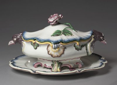 Terrine, vervaardigd door Straatsburg Fabriek, ca. 1750 door French School