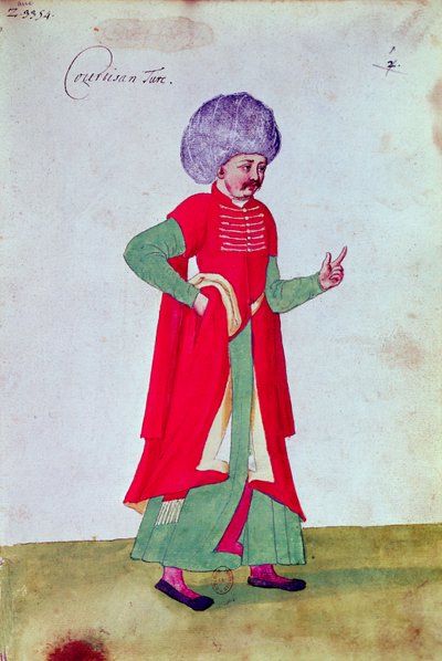 Turkse hoveling, 1567 door French School