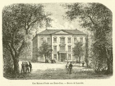 Een schoolhuis in de Verenigde Staten door French School