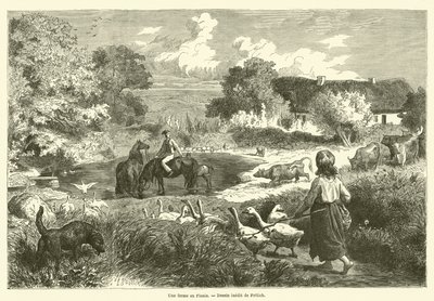 Een boerderij in Funen door French School