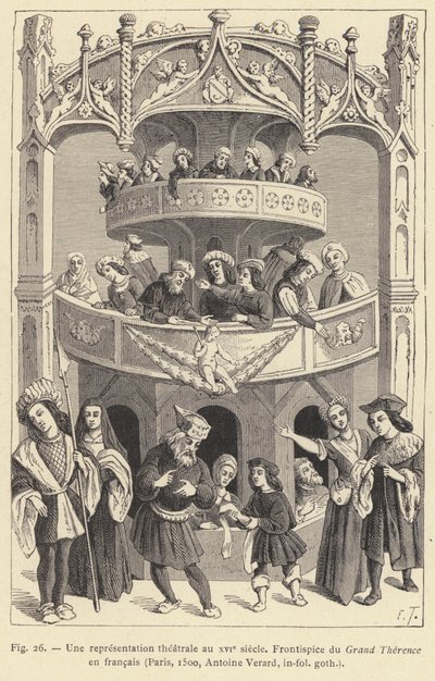 Een Theatervoorstelling in de 16e Eeuw door French School