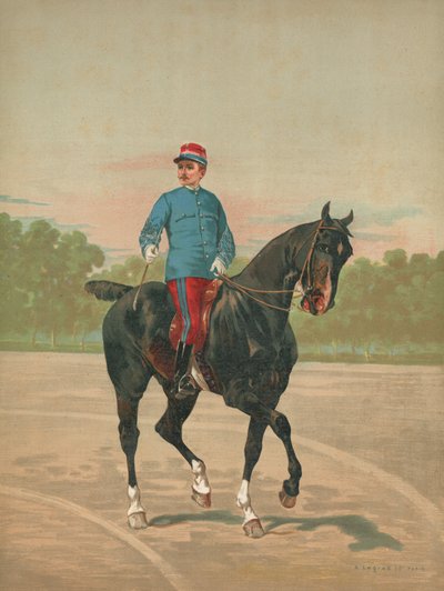 Onbekende Franse soldaat te paard door French School