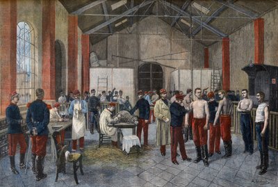 Vaccinatie van de rekruten in het regiment in Le Petit Journal van 29 november door French School