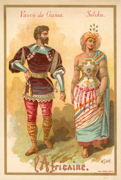 Vasco da Gama en Selika, uit Giacomo Meyerbeer