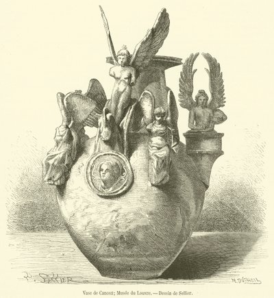 Vase de Canosa, Musee du Louvre door French School