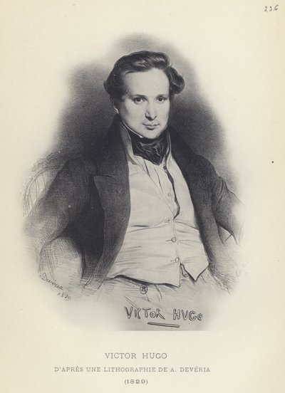 Victor Hugo (litho) door French School