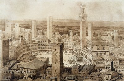 Uitzicht over Siena, uit Fragments d