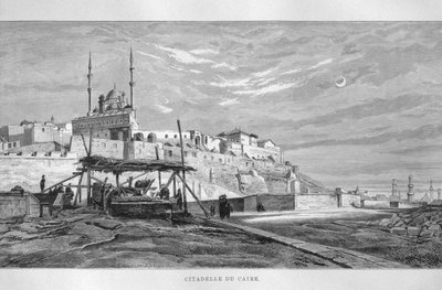 Uitzicht op de Citadel van Caïro, uit L