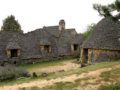 Uitzicht op de Cabanes de Breuil door French School