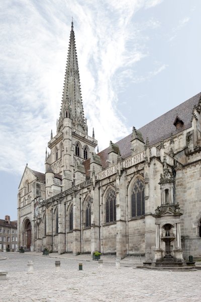 Uitzicht op de Cathédrale Saint Lazare d