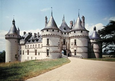 Uitzicht op het kasteel door French School