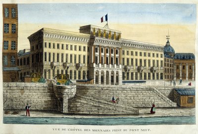 Uitzicht op het Hotel des Monnins vanaf de Pont Neuf door French School