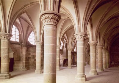 Uitzicht op de Salle des Chevaliers, voorheen het scriptorium door French School