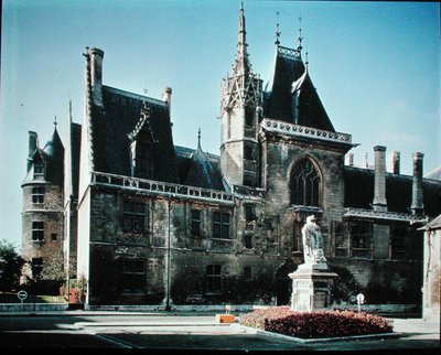 Uitzicht op het exterieur, 1443-51 door French School