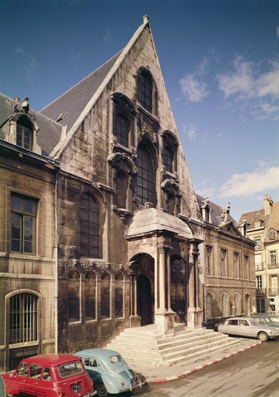 Gezicht op de gevel van het Palais de Justice, gebouwd in 1572 door French School