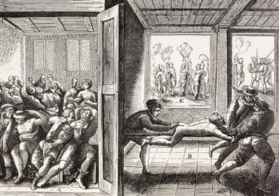 Geweld van de Franse Hugenoten tegen de katholieken in het zuiden van Frankrijk, uit 