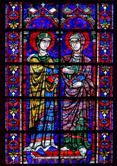 Maagd Maria - Bezoek door French School