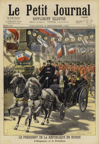 Bezoek van de Franse president Felix Faure aan Rusland, 1897 door French School