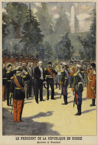 Bezoek van de Franse president Felix Faure aan Rusland, 1897 door French School
