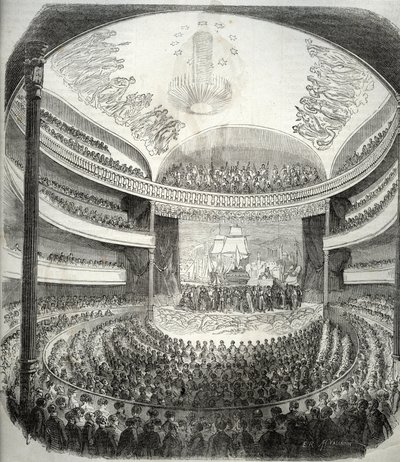 Vue du theatre rue du Chateau d