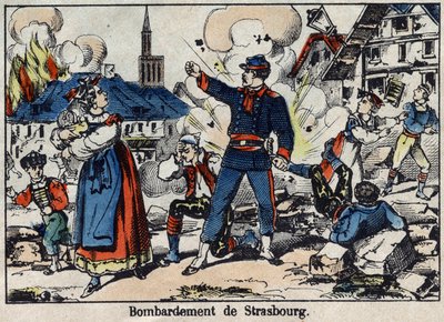 Oorlog van 1870 tussen Frankrijk en Pruisen: Beleg en bombardement van Straatsburg door French School