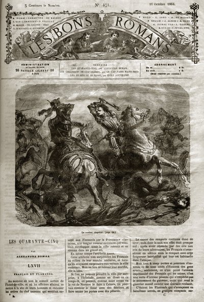 Godsdienstoorlogen - De Vijf-en-veertig - Frans en Vlaams - De bijzondere slag van Henri de Joyeuse (1563-1608) - De goede romans 1864 - Alexandre Dumas Père door French School