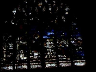 Raam met Adam en Eva in de Hof van Eden, 1511-45 door French School