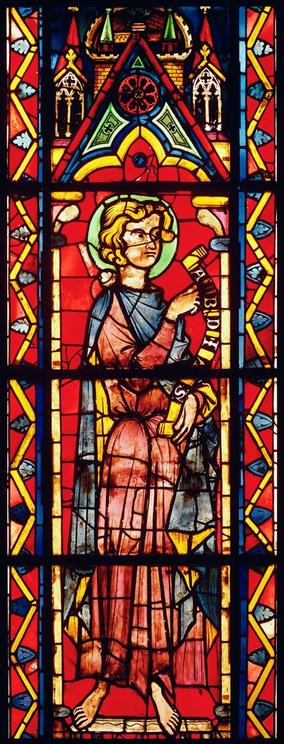Raam met de profeet Obadja, ca.1270-75 door French School