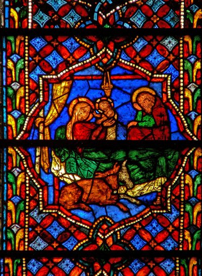 De geboorte van Christus door French School