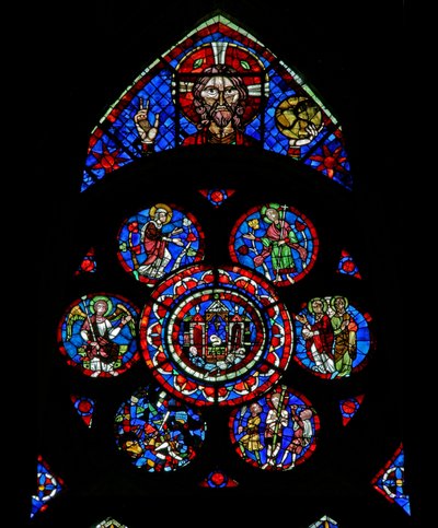 God de Vader, het opstandingstomb en opstandingsscènes - en de geseling door French School
