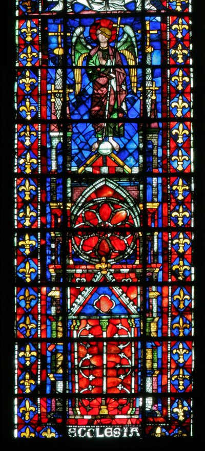 De kerk kathedraal van Reims door French School
