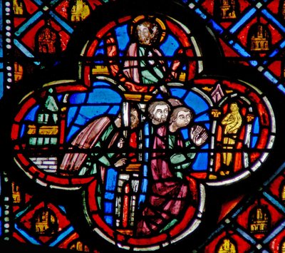 Ezechiël ziet de afgodendienaars door de muur door French School