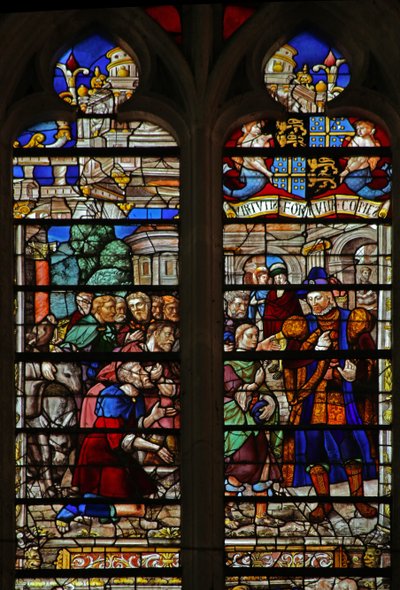 Raam w119 met Jozef herkent zijn broers door French School
