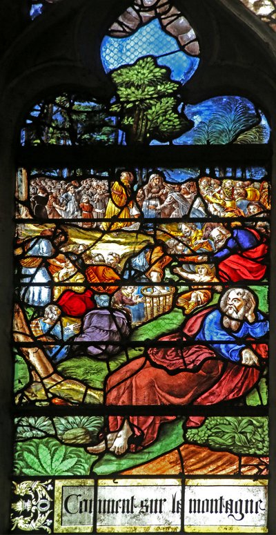 Een detail van het wonder van de voeding van de 5000 door French School