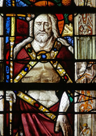Raam w14 met Christus van de Opstanding door French School