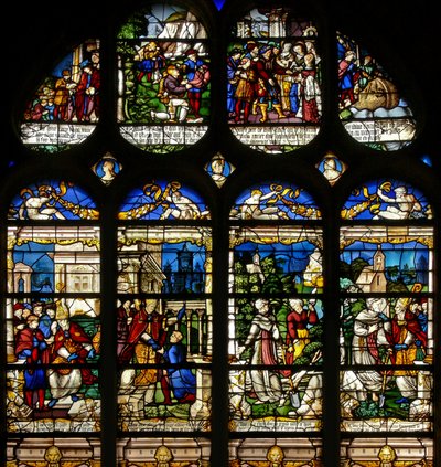 Scènes uit het leven van St. Fiacre door French School