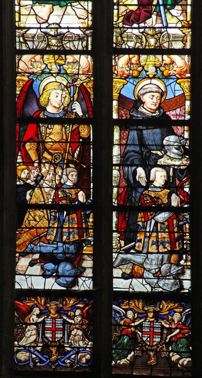 St. Michael en St. Guillaume met Montmorency-schenkers door French School
