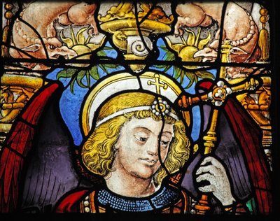 St. Michael en een schenker door French School