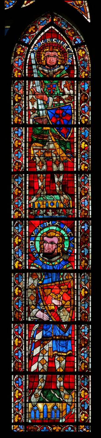 Raam w205 met St. Marcus en St. Acacius door French School
