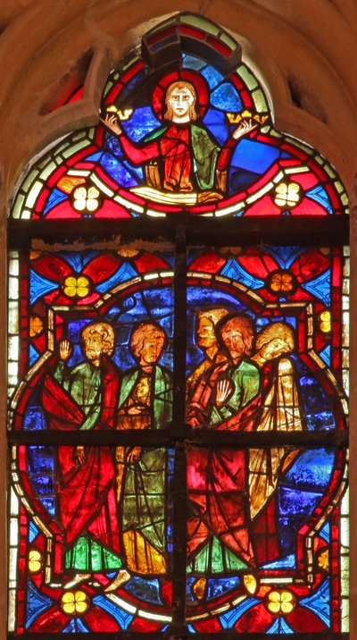 De discipelen van St. Johannes huilen door French School