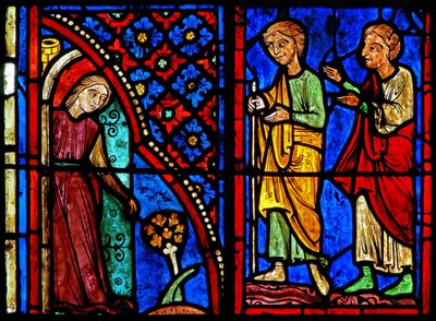 St. Maria de Egyptische als prostituee met haar klanten door French School