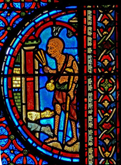 De gelijkenis van de rijke man en Lazarus door French School